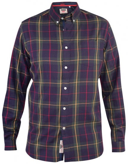 D555 Gladstone Check Button Down Collar Shirt - Krekli - Krekli - 2XL-8XL