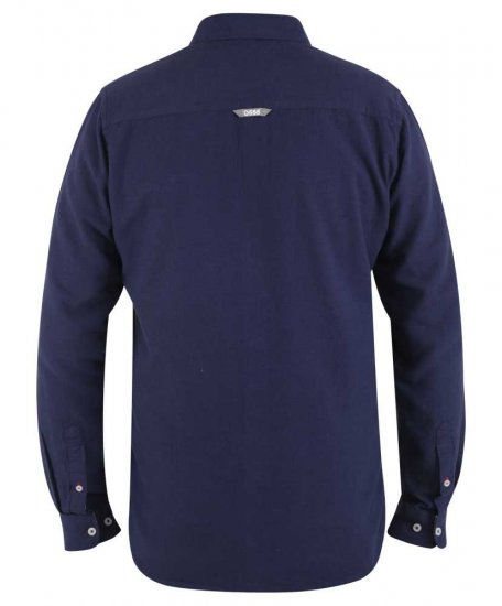 D555 Sennon LS Linen Mix Shirt - Krekli - Krekli - 2XL-8XL