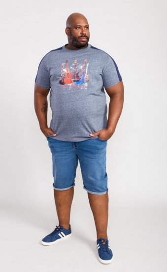 D555 Sharnbrook Electric Legends Guitar Print T-Shirt - T-krekli - T-krekli - 2XL-14XL