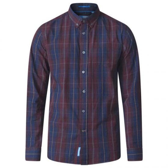 D555 Grady Long Sleeve Check Shirt - Krekli - Krekli - 2XL-8XL
