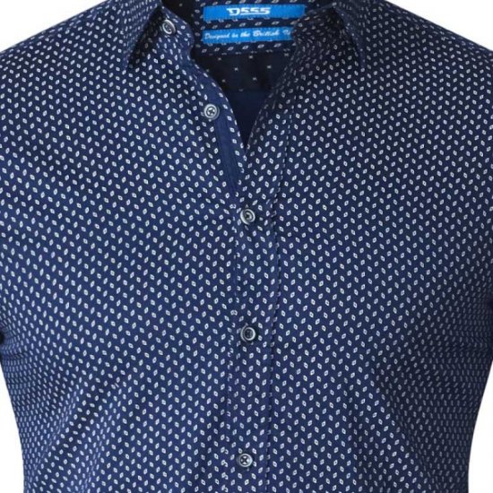 D555 Lavar Long Sleeve Diamond Printed Shirt - Krekli - Krekli - 2XL-8XL