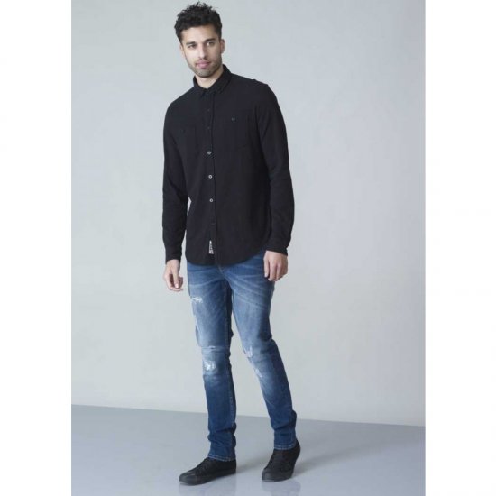 D555 Donnie Long Sleeve Jersey Shirt Black - Krekli - Krekli - 2XL-8XL