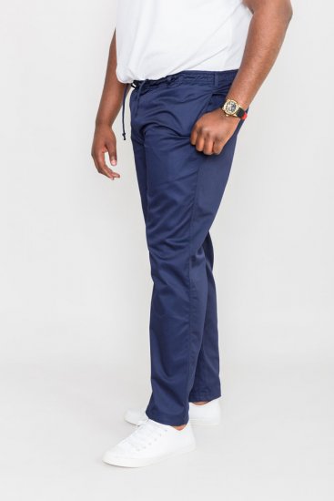 D555 Basilio Pants with elasticated waist Navy - Džinsi un bikses - Džinsi un Bikses - W40-W70