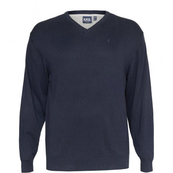 North Latitude V-neck knit Black - Džemperi un džemperi ar kapuci - Džemperi - 2XL-14XL