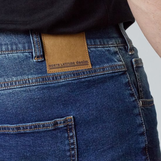 North Latitude Jeans Jack Blue Used Wash - Jakas & Lietus apģērbs - Jakas - 2XL-12XL