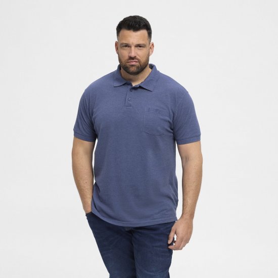 North Latitude Polo Blue Melange - Polo krekli - Polo krekli - 2XL-8XL