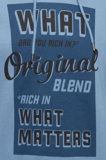 Blend Hoodie 4285 Copen Blue - Džemperi un džemperi ar kapuci - Džemperi - 2XL-14XL