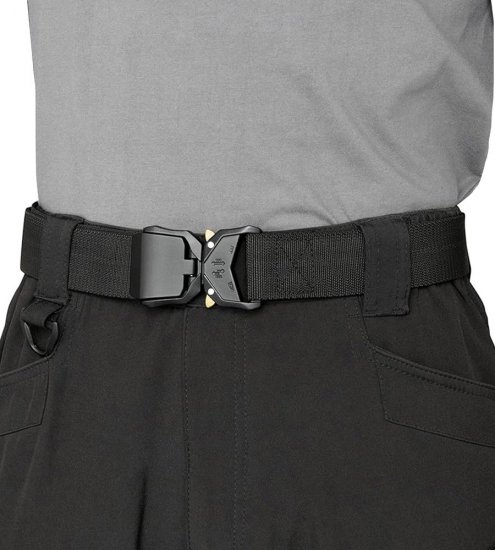 D555 Dale Tactical Stretch Webbing Belt with Heavy Duty Quick Release Buckle Black - Jostas - Liela izmēra Jostas - W40-W70/2XL-8XL