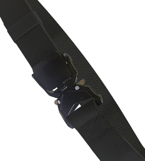D555 Dale Tactical Stretch Webbing Belt with Heavy Duty Quick Release Buckle Black - Jostas - Liela izmēra Jostas - W40-W70/2XL-8XL
