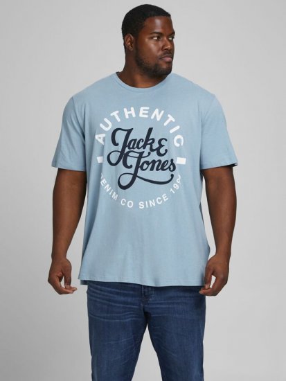 Jack & Jones JJMOON T-shirt Faded Denim - T-krekli - T-krekli - 2XL-14XL