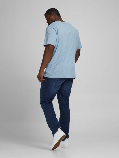 Jack & Jones JJMOON T-shirt Faded Denim - T-krekli - T-krekli - 2XL-14XL