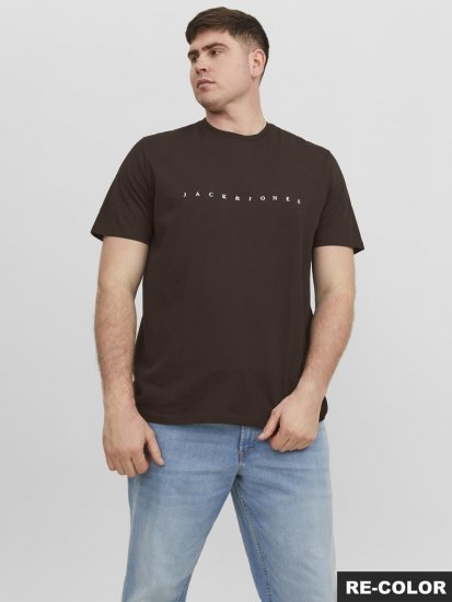 Jack & Jones STAR T-shirt Brown - T-krekli - T-krekli - 2XL-14XL