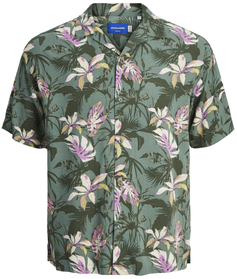 Jack & Jones JORLUKE TAMPA AOP Shirt Laurel Wreath - Krekli - Krekli - 2XL-8XL