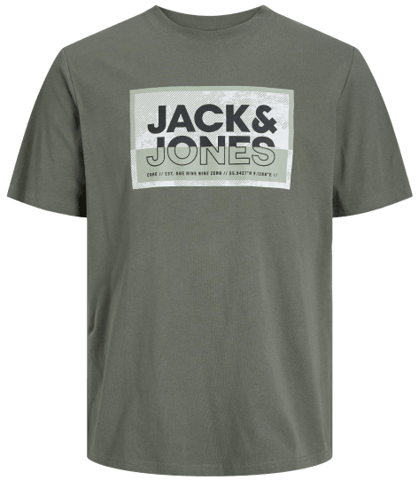 Jack & Jones JCOLOGAN T-Shirt Agave Green - T-krekli - T-krekli - 2XL-14XL