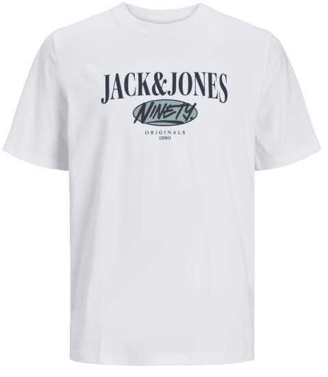 Jack & Jones JORCOBIN T-Shirt Bright White - T-krekli - T-krekli - 2XL-14XL