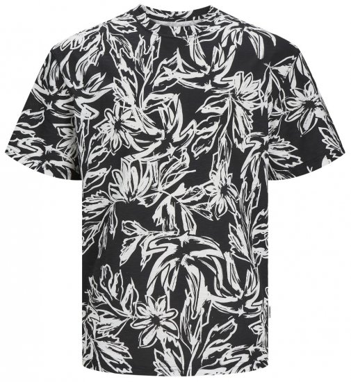 Jack & Jones JORLAFAYETTE AOP T-Shirt Black - T-krekli - T-krekli - 2XL-14XL