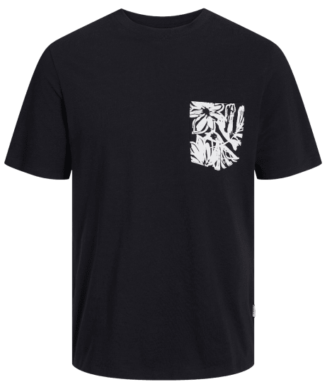 Jack & Jones JORLAFAYETTE POCKET T-Shirt Black - T-krekli - T-krekli - 2XL-14XL