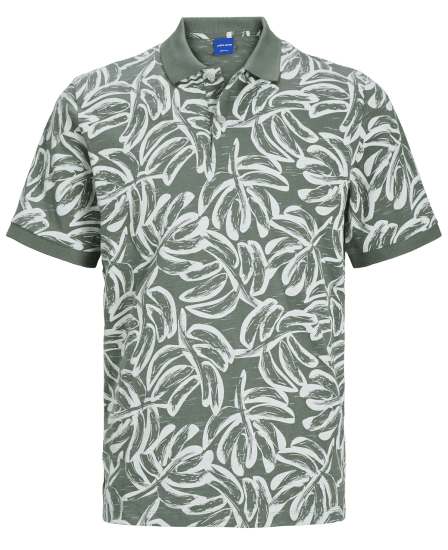 Jack & Jones JORLAFAYETTE AOP Polo Laurel Wreath - Polo krekli - Polo krekli - 2XL-8XL