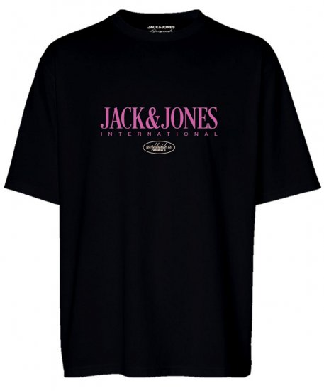 Jack & Jones JORLUCCA T-Shirt Black - T-krekli - T-krekli - 2XL-14XL