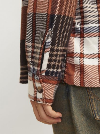 Jack & Jones Darren Flannel Overshirt brūna - Krekli - Krekli - 2XL-8XL