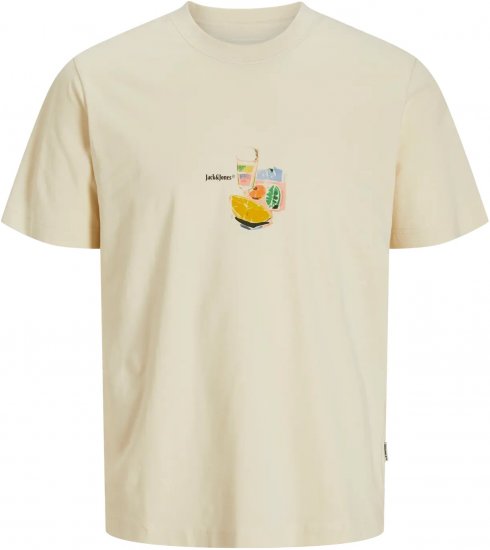Jack & Jones Varenna Crew Neck T-Shirt Antique White - T-krekli - T-krekli - 2XL-14XL