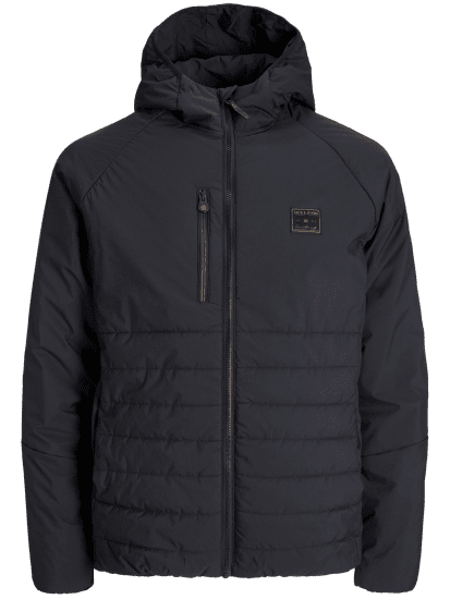 Jack & Jones Finn Hybrid Jacket Black - Jakas & Lietus apģērbs - Jakas - 2XL-12XL