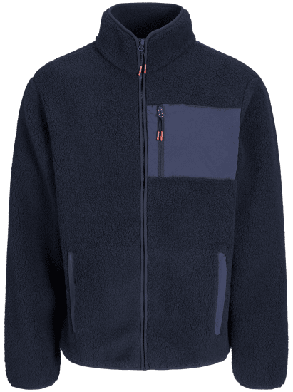 Jack & Jones Thatcher Fleece Jacket Sky Captain - Jakas & Lietus apģērbs - Jakas - 2XL-12XL