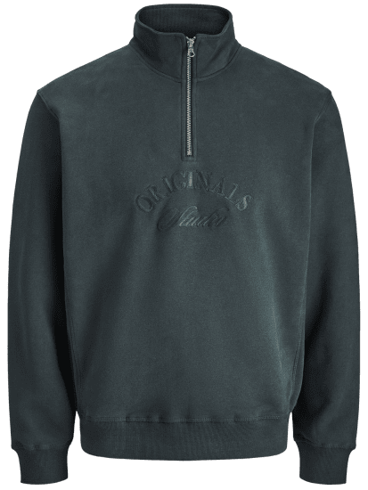Jack & Jones Bleecker Branding High Neck Sweatshirt Forest River - Džemperi un džemperi ar kapuci - Džemperi - 2XL-14XL