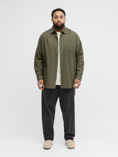Jack & Jones Tristan Overshirt haki - Krekli - Krekli - 2XL-8XL