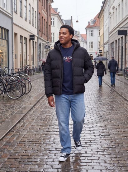 Jack & Jones Sage Uzpūsta jaka Melna - Jakas & Lietus apģērbs - Jakas - 2XL-12XL