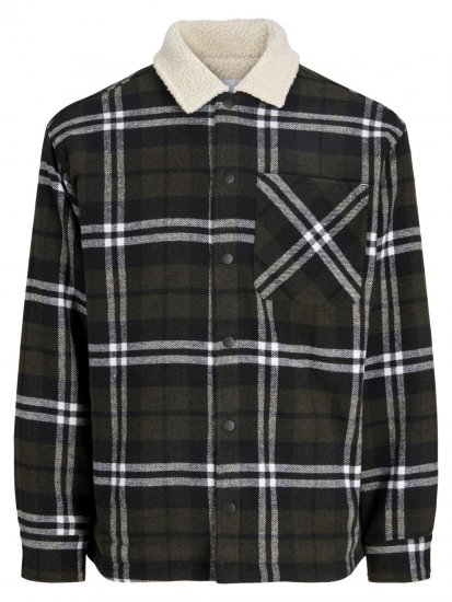 Jack & Jones Zac Teddy Krekla jaka Zaļa - Jakas & Lietus apģērbs - Jakas - 2XL-12XL