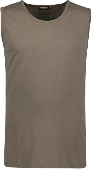 Adamo Rod Comfort Fit Tank Top Khaki - T-krekli - T-krekli - 2XL-14XL