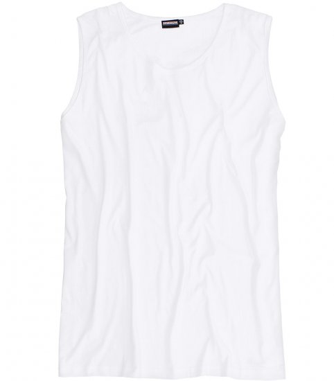 Adamo Rod Comfort Fit Tank Top White - T-krekli - T-krekli - 2XL-14XL