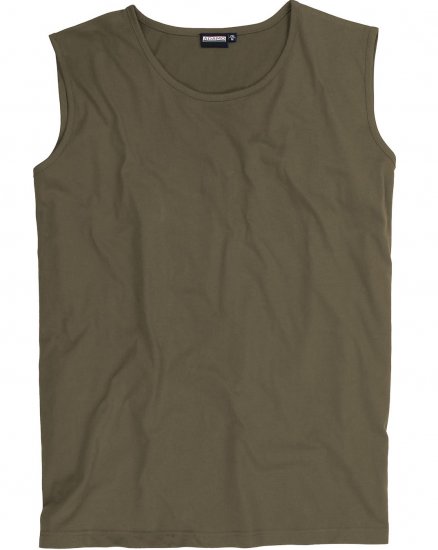 Adamo Rod Comfort Fit Tank Top Khaki - T-krekli - T-krekli - 2XL-14XL