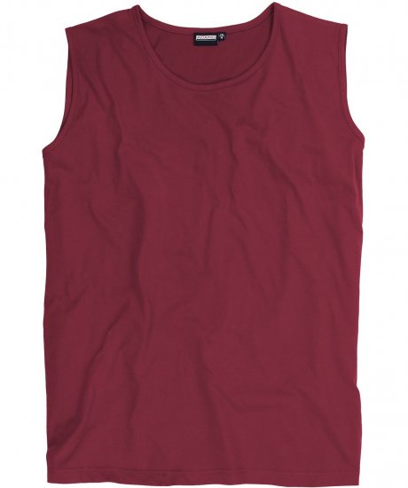 Adamo Rod Comfort Fit Tank Top Wine - T-krekli - T-krekli - 2XL-14XL