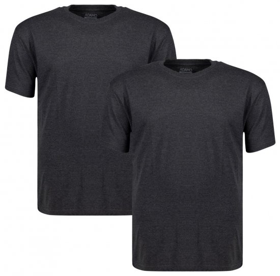 Adamo 129420 T-krekls 2 gab Tumši pelēks melanžs - T-krekli - T-krekli - 2XL-14XL