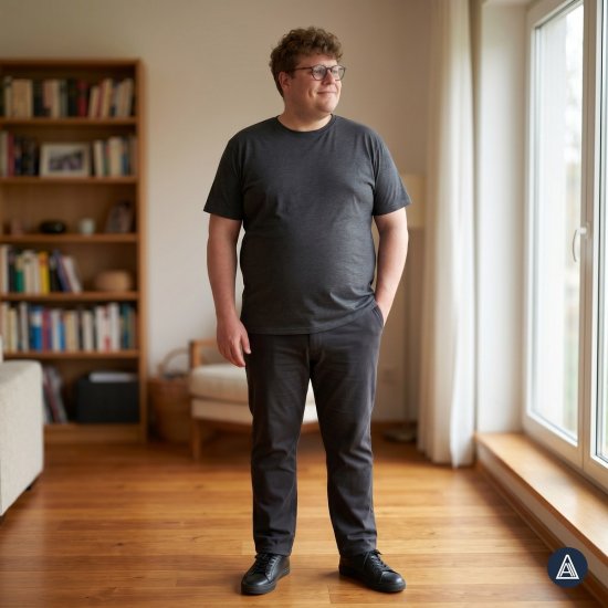 Adamo 129420 T-krekls 2 gab Tumši pelēks melanžs - T-krekli - T-krekli - 2XL-14XL
