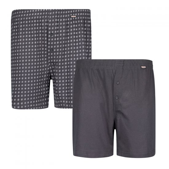 Adamo Dean Boxershorts 2-pack Charcoal - Apakšveļa un peldšorti - Apakšveļa - 2XL-8XL