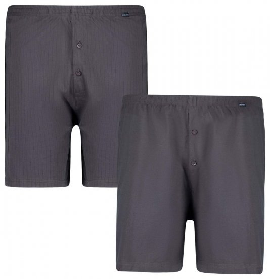 Adamo 129602 Bokseri 2 gab Tumši pelēks - Apakšveļa un peldšorti - Apakšveļa - 2XL-8XL