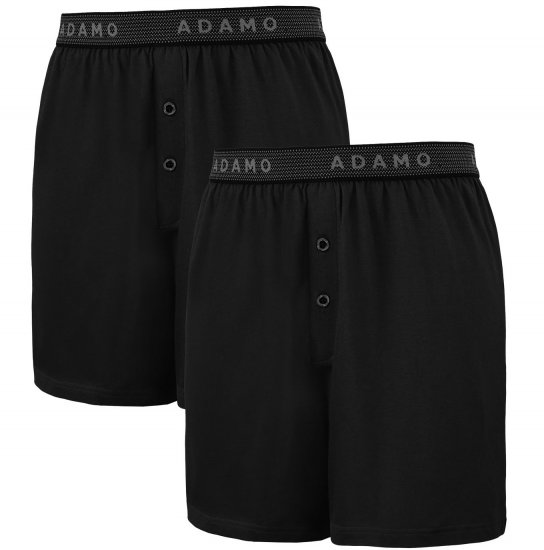 Adamo Jonas Boxershorts Black 2-pack - Apakšveļa un peldšorti - Apakšveļa - 2XL-8XL