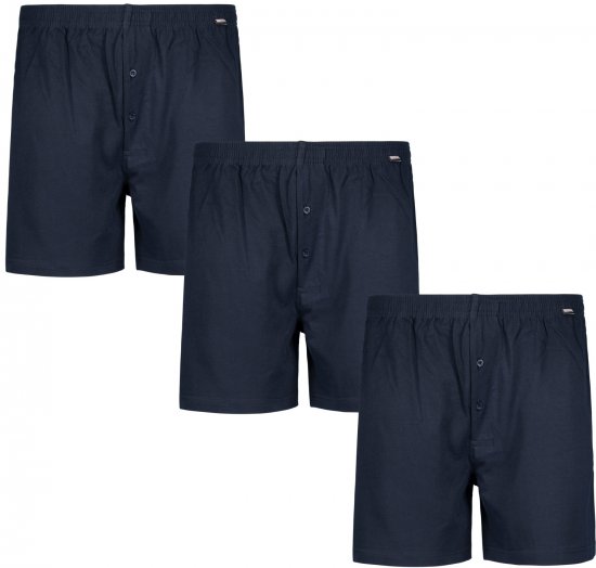 Adamo James Boxershorts 3-pack Navy - Apakšveļa un peldšorti - Apakšveļa - 2XL-8XL