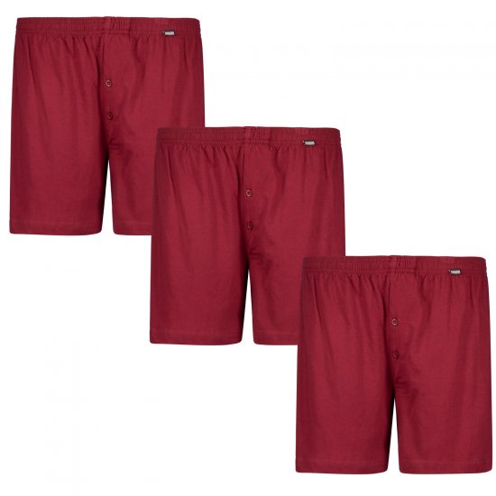 Adamo James Boxershorts 3-pack Burgundy - Apakšveļa un peldšorti - Apakšveļa - 2XL-8XL