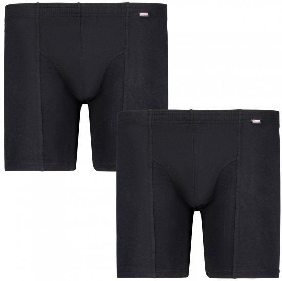 Adamo Jim Boxer shorts 2-pack Black - Apakšveļa un peldšorti - Apakšveļa - 2XL-8XL