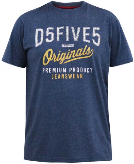 D555 ALFRED 2-Pack Brand Carrier Printed Crew Neck T-Shirts - T-krekli - T-krekli - 2XL-14XL