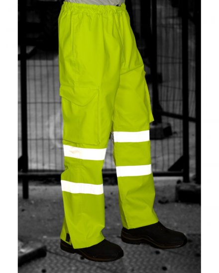 Leo Instow Breathable Executive Cargo Rain pants Hi-Vis Yellow - Darba apģērbs - Darba apģērbs - 3XL-10XL