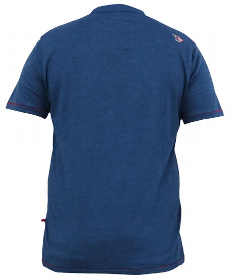 D555 BRADFORD Skeleton Biker Printed T-Shirt Navy - T-krekli - T-krekli - 2XL-14XL