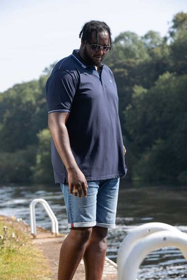 D555 SALFORD 1 Pique Polo Navy - Polo krekli - Polo krekli - 2XL-8XL