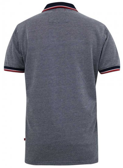 D555 KEMSTON Birds Eye Pique Polo Navy/White - Polo krekli - Polo krekli - 2XL-8XL