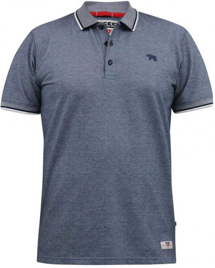 D555 GIBRALTAR Pique Polo Blue - Polo krekli - Polo krekli - 2XL-8XL