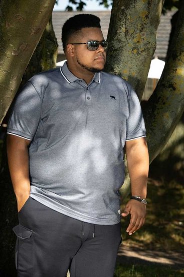 D555 GIBRALTAR Pique Polo Blue - Polo krekli - Polo krekli - 2XL-8XL